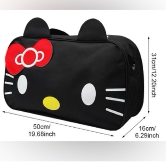 ❤️ HELLO KITTY ❤️ TRAVEL CROSSBODY WEEKENDER BAG - Picture 2 of 9